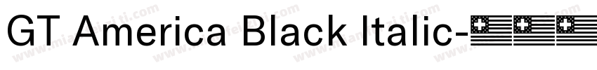 GT America Black Italic字体转换